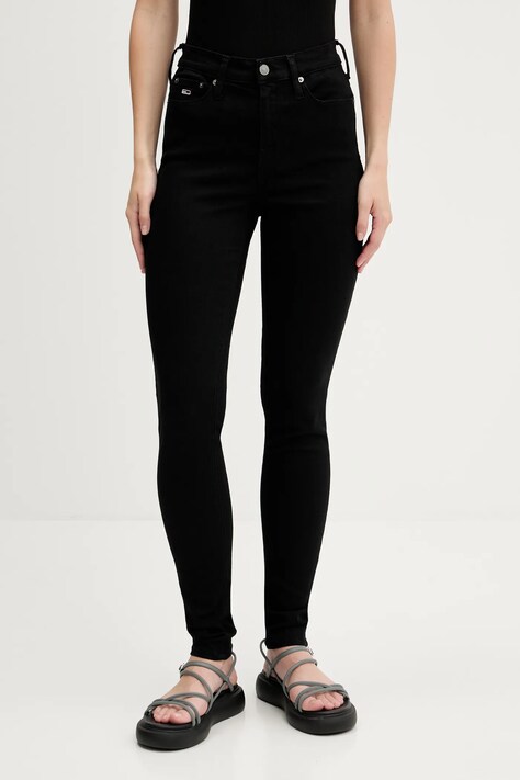 Tommy Jeans blugi culoarea negru, DW0DW19935