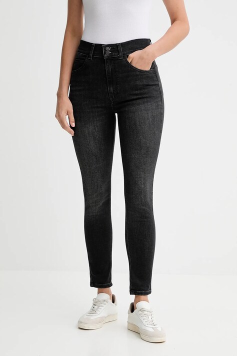 Levi's jeansy RETRO HIGH SKINNY DB damskie kolor szary A6593