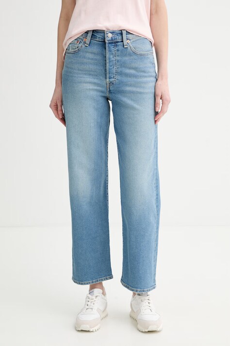 Levi's jeansy RIBCAGE STRAIGHT ANKLE damskie high waist 72693-0165