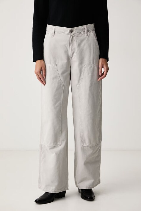 Levi's Jeansy loose damskie WORKWEAR LOOSE STRAIGHT szare 008B8