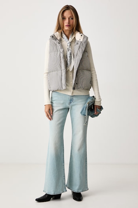 Levi's Τζιν flare γυναικεία RIBCAGE FLARE H226 μπλε 0083R