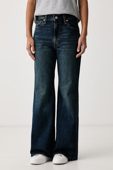 Levi's Jeansy flare damskie RIBCAGE FLARE H226 granatowe 0083R