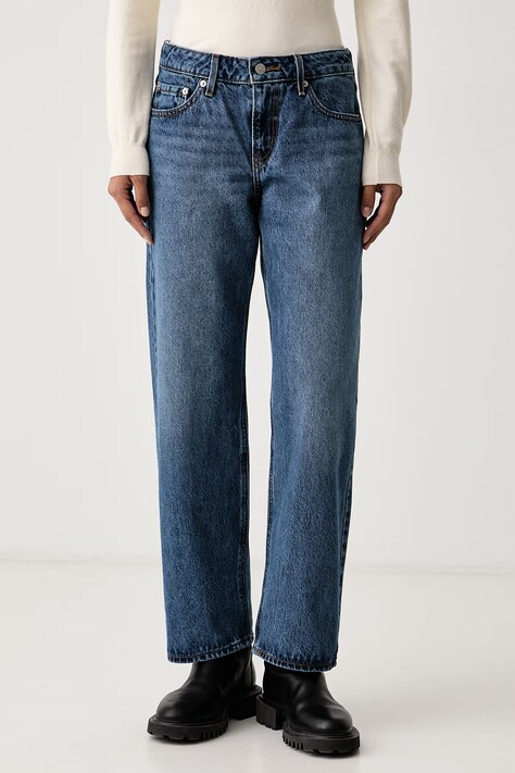 Levi's Ίσια γυναικεία LOW STRAIGHT μπλε 0083P
