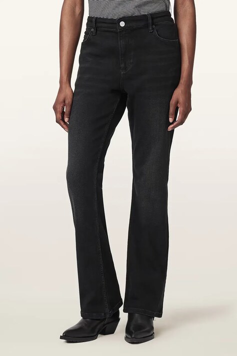 AllSaints jeansy bootcut damskie czarne