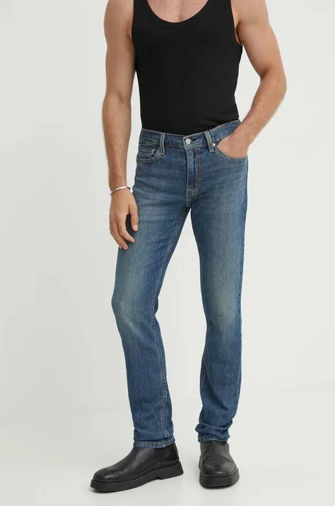 Levi's jeansy męskie kolor granatowy