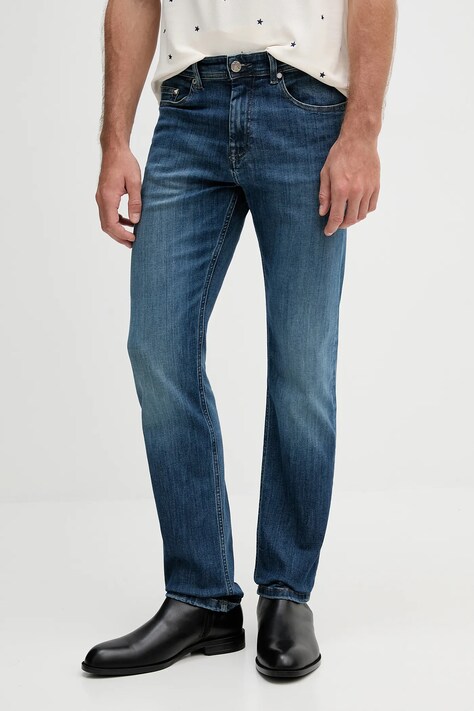 Karl Lagerfeld jeansi culoarea albastru marin