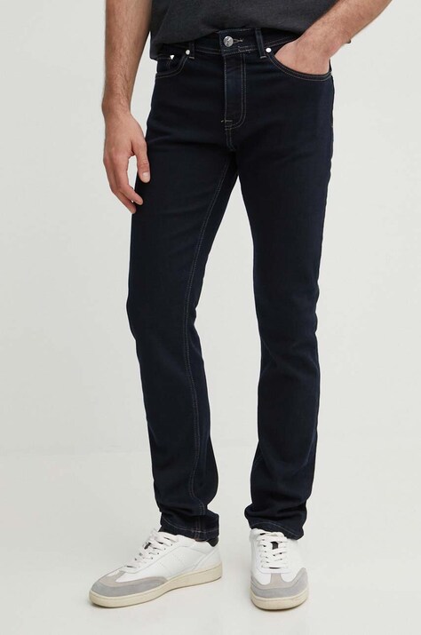 Karl Lagerfeld jeansi barbati, culoarea albastru marin