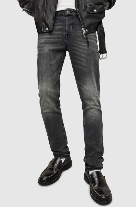 AllSaints jeansy CIGARETTE męskie kolor czarny ME063W