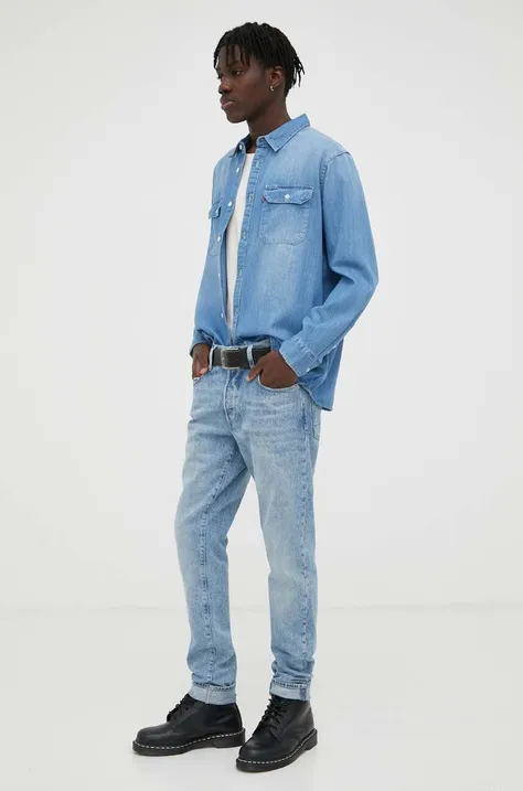 G-Star Raw jeansy męskie kolor niebieski