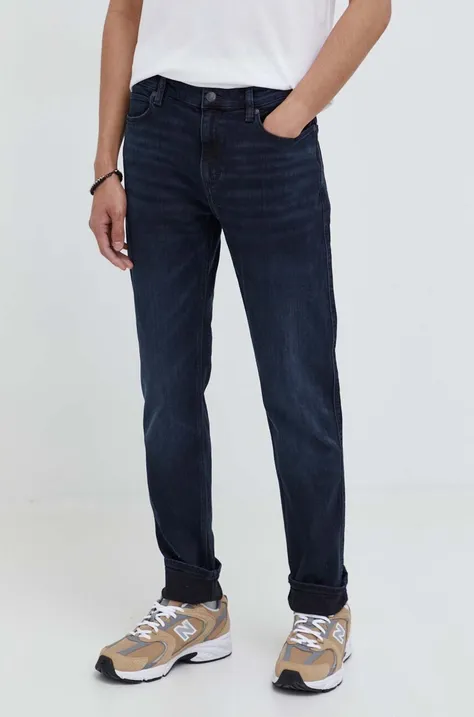 HUGO jeansy męskie kolor granatowy