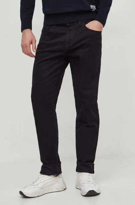 Armani Exchange jeansy męskie kolor czarny