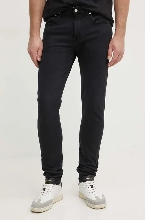Calvin Klein Jeans jeansi barbati, culoarea negru, J30J323689