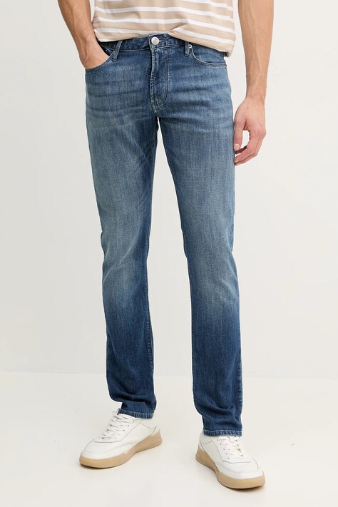 Džíny Emporio Armani pánské, modrá barva, EM000121 AF14116