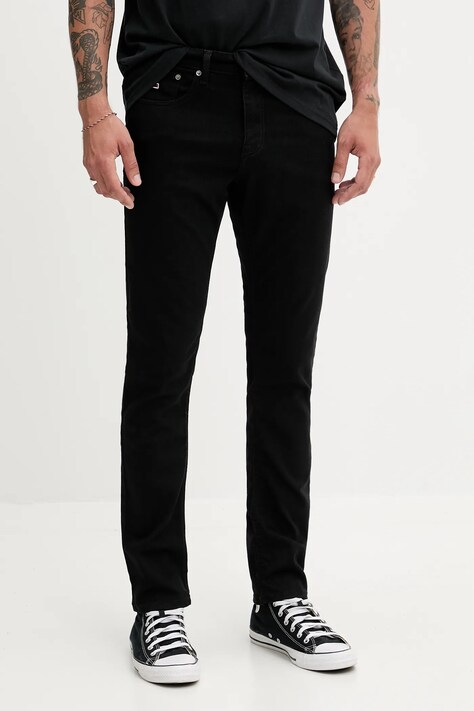 Džíny Tommy Jeans pánské, černá barva, DM0DM20707