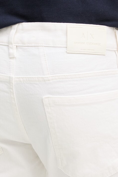 Armani Exchange джинси skinny чоловічі — AA00-SJM0HD, бежевий — фото 4