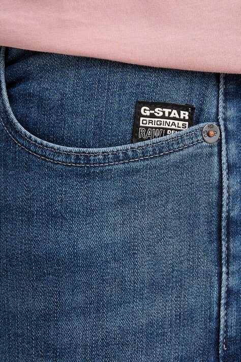 Джинси G-Star 3301 Slim — AA00-SJM0HR, блакитний — фото 4