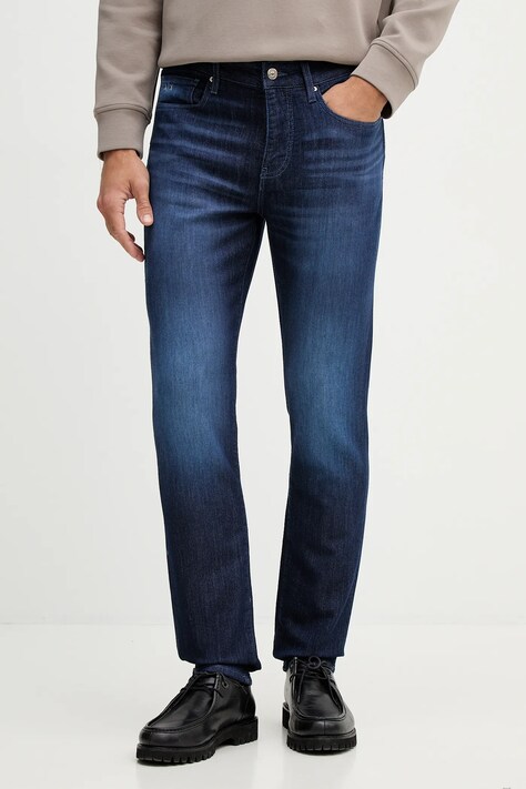 Armani Exchange jeansy męskie kolor granatowy XM000070 AF14368