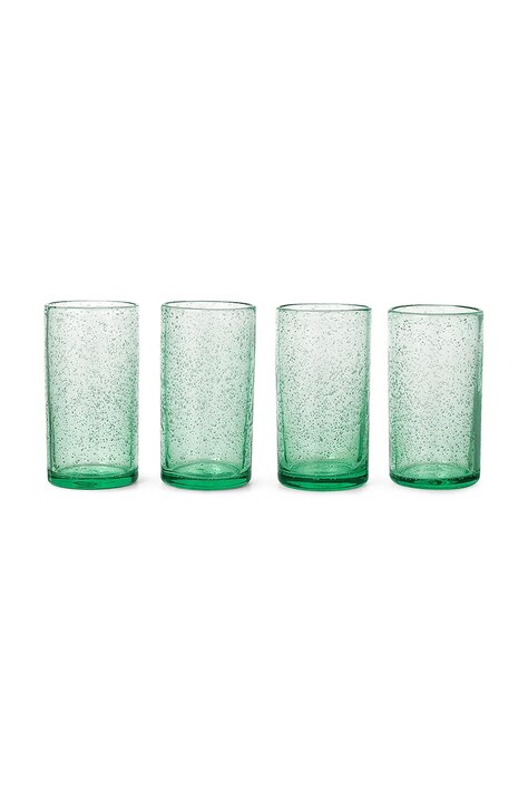 ferm LIVING pahar Oli Water Glass culoarea verde