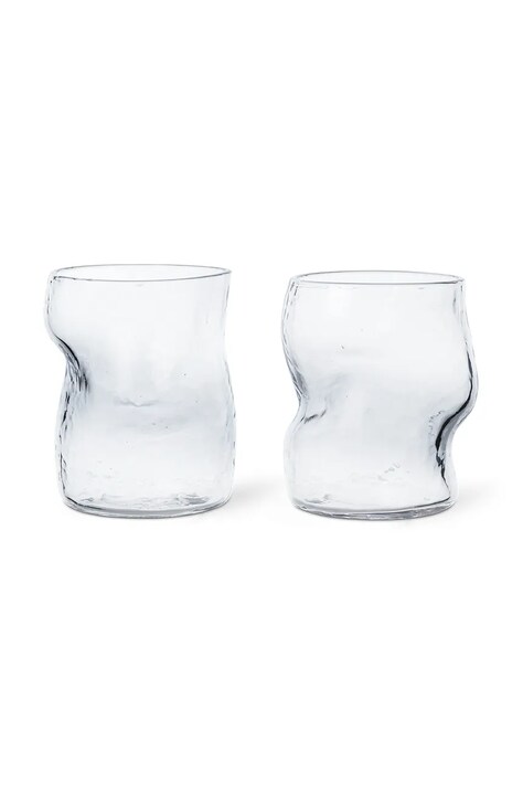ferm LIVING pahar 2-pack culoarea transparent