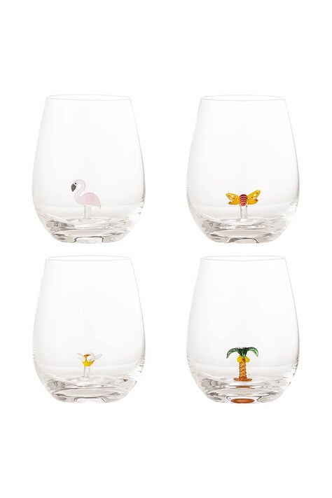 Bloomingville zestaw szklanek Misa 560 ml 4-pack kolor transparentny