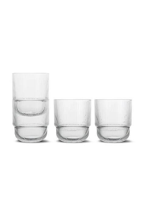 Sagaform zestaw szklanek Blanka 400 ml 4-pack kolor transparentny