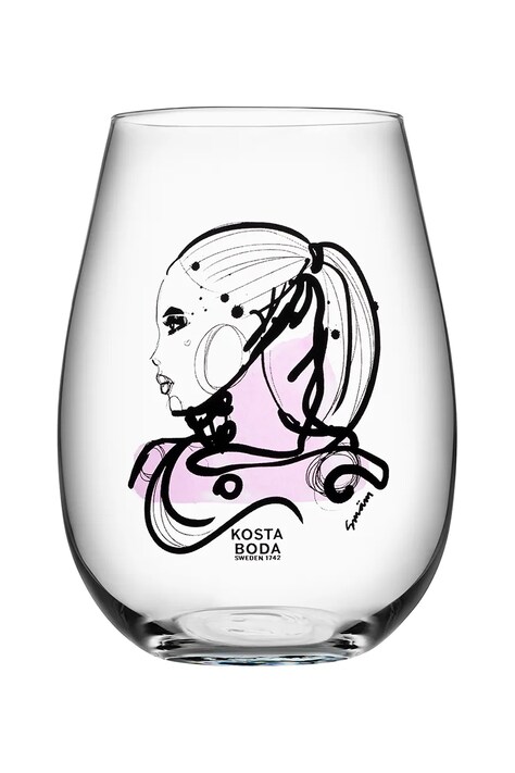 Kosta Boda un set de ochelari Love You 570 ml 2-pack culoarea transparent