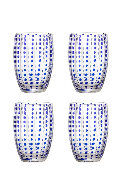 Σετ ποτηριών Bloomingville Brinley 350 ml 4-pack χρώμα: μπλε
