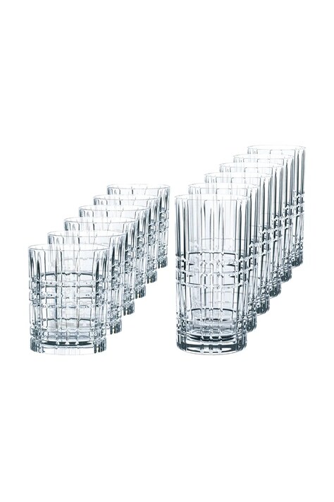 Nachtmann zestaw szklanek Highland Square 345/445 ml 12-pack kolor transparentny