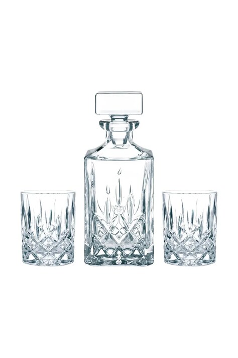 Nachtmann karafka do whisky ze szklankami Noblesse Whisky 700 ml 3-pack kolor transparentny