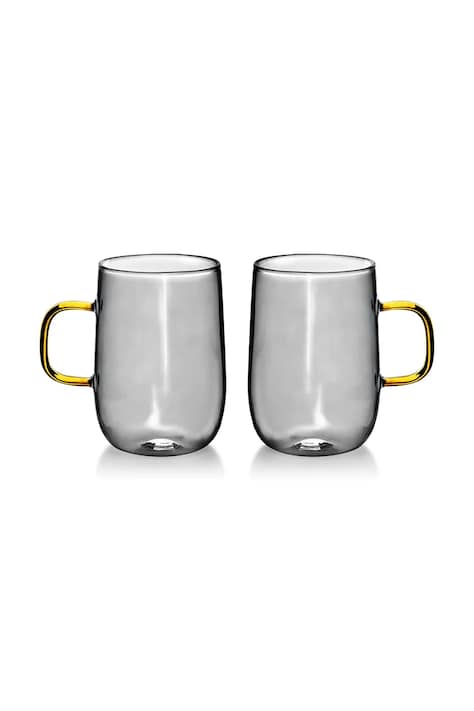 Set čaša Affek Design Peter 400 ml 2-pack boja: siva