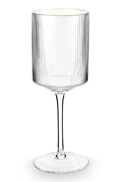 Ποτήρι κρασιού vtwonen Gold Rim 400 ml χρώμα: διάφανο