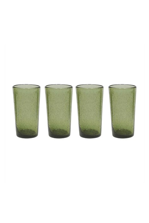 Σετ ποτηριών OYOY Kuki 330 ml 4-pack χρώμα: πράσινο