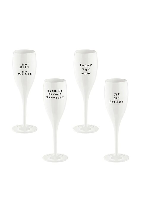 Koziol sada pohárikov na šampanské z plastu 100 ml 6299525