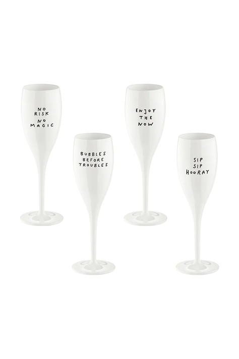 Koziol sada pohárikov na šampanské z plastu 100 ml 6299525