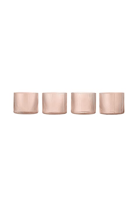 Ferm Living Zestaw szklanek ze szkła Ripple 1104274221