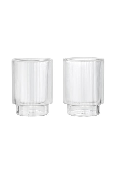 Ferm Living Sada pohárov zo skla Ripple 1104274310