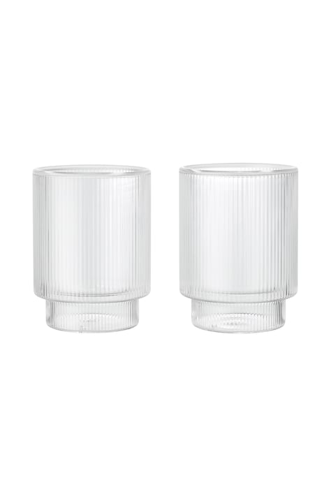 Ferm Living Sada pohárov zo skla Ripple 1104274310