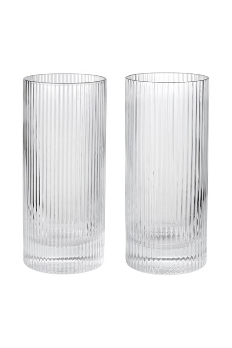 Ferm Living Zestaw szklanek ze szkła Ripple 1104274210