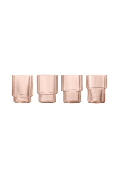 Ferm Living Sada pohárov zo skla Ripple 1104274224