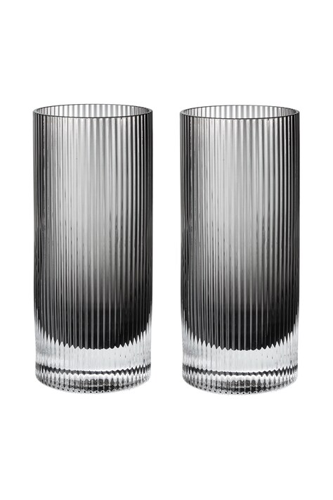 Ferm Living Zestaw kieliszków ze szkła Ripple 1104274212
