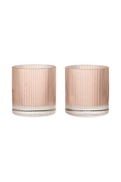 Ferm Living Sada pohárov zo skla Ripple 1104274226