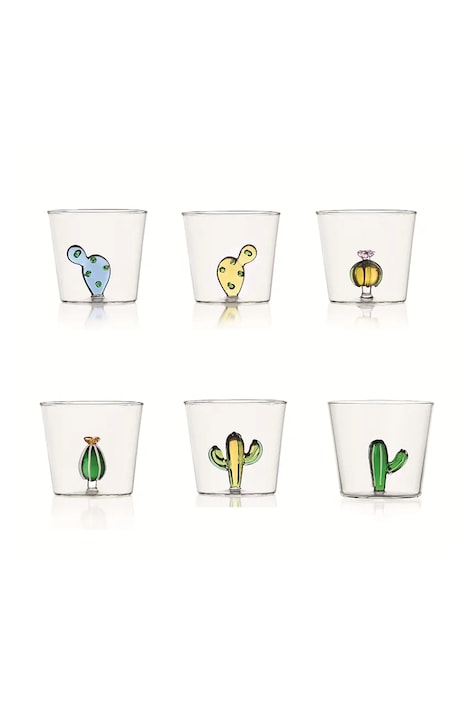 Ichendorf Milano Zestaw szklanek ze szkła borokrzemianowego Desert Plants 300 ml 009352099S