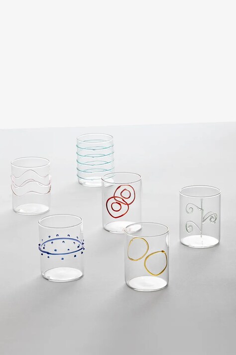 Ichendorf Milano Zestaw szklanek ze szkła borokrzemianowego Deco Arlecchino 300 ml 009352007AR