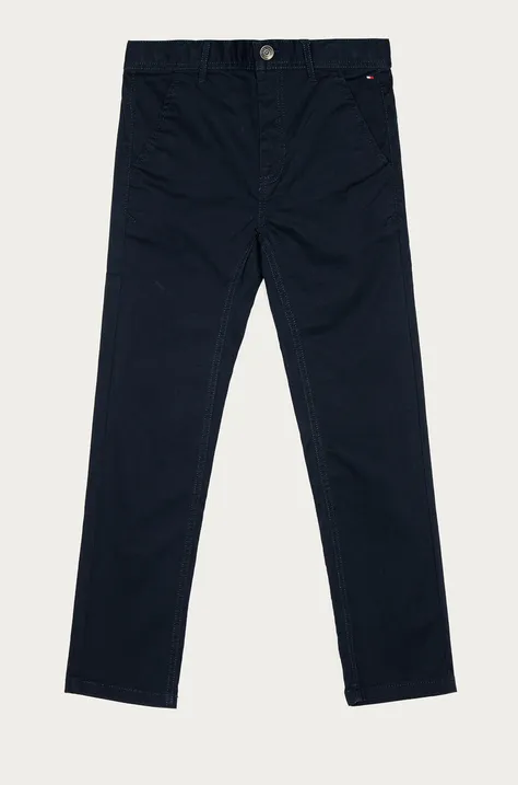 Παιδικό παντελόνι Tommy Hilfiger χρώμα: ναυτικό μπλε