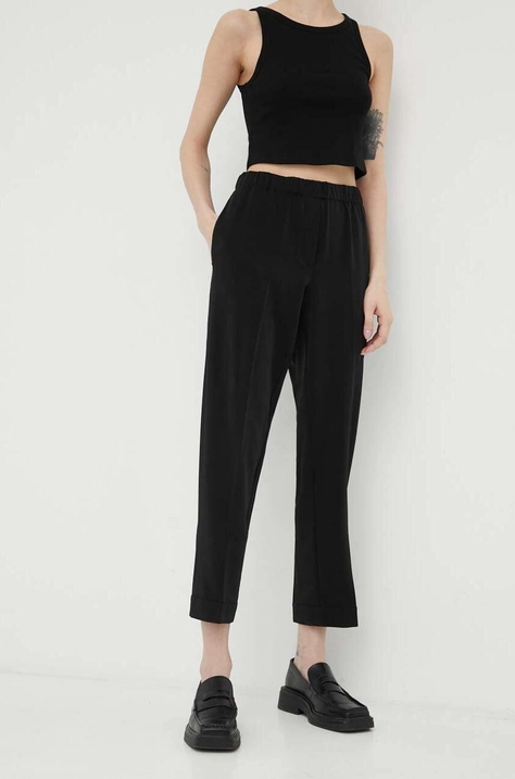 Samsoe Samsoe trousers women's black color