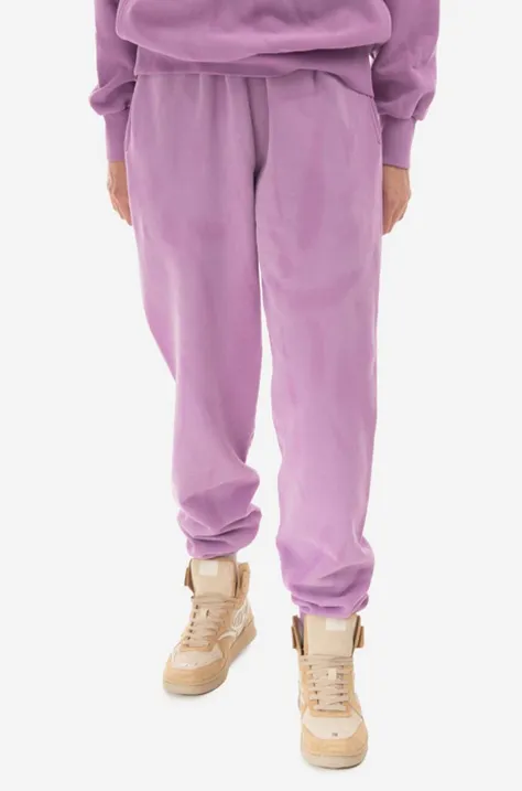 Спортен панталон Aries Sunbleached Premium Sweatpants в лилаво с принт  Sunbleached Premium Sweatpants AR32200 IRIS