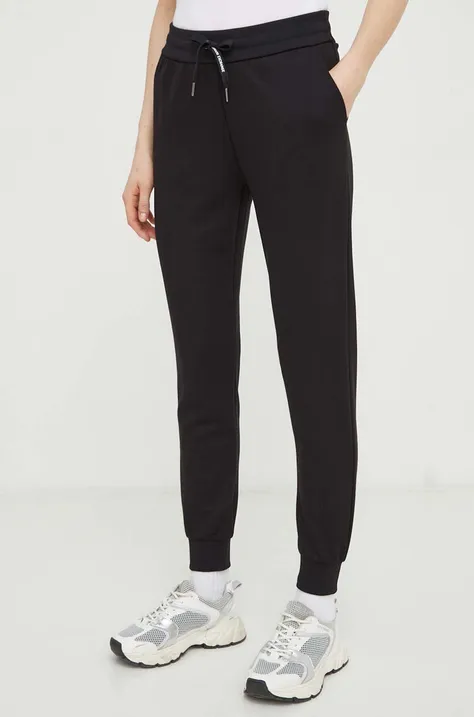 Спортивные штаны Armani Exchange цвет чёрный однотонные