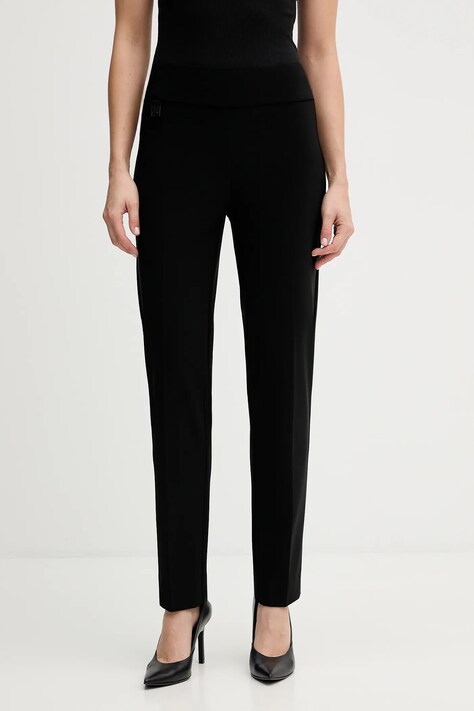 Joseph Ribkoff spodnie damskie kolor czarny dopasowane high waist 144092