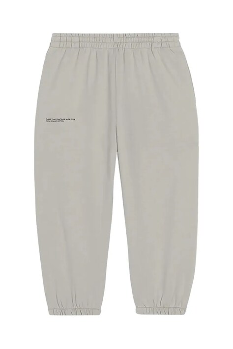 Kalhoty Pangaia KIDS' 365 MIDWEIGHT TRACK PANTS béžová barva, 10000280