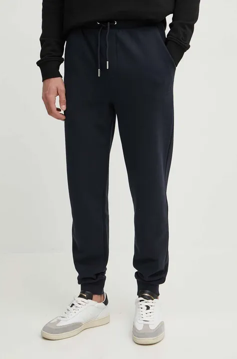 Karl Lagerfeld spodnie dresowe kolor granatowy gładkie